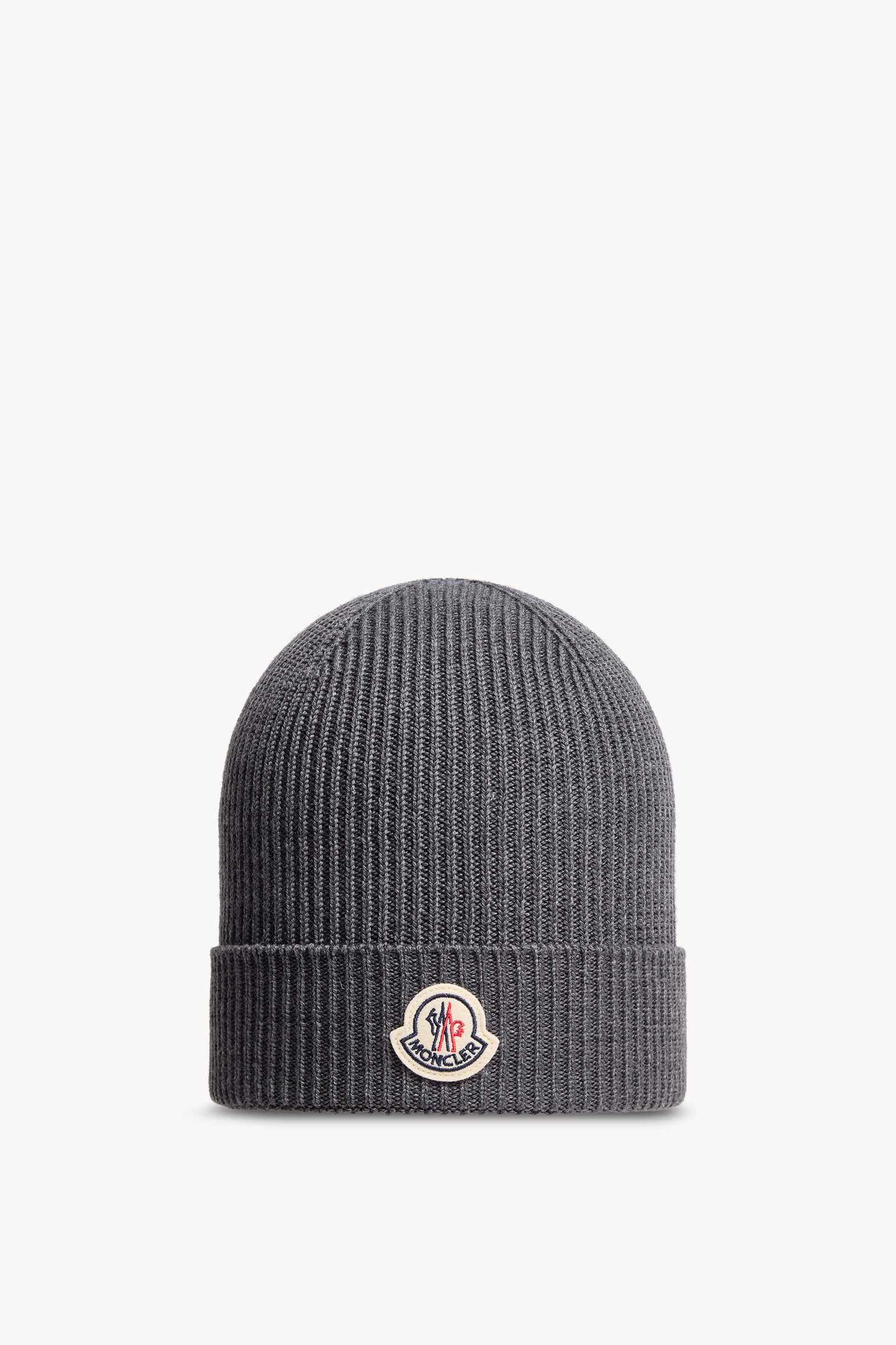 Bonnet en laine Hommes Gris foncé Moncler 0